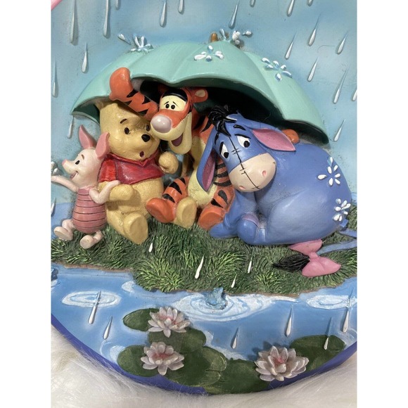 Bradford Exchange Pooh's Hunnypot “IT'S JUST A SMALL PIECE OF WEATHER” 3D Plate - Picture 2 of 6